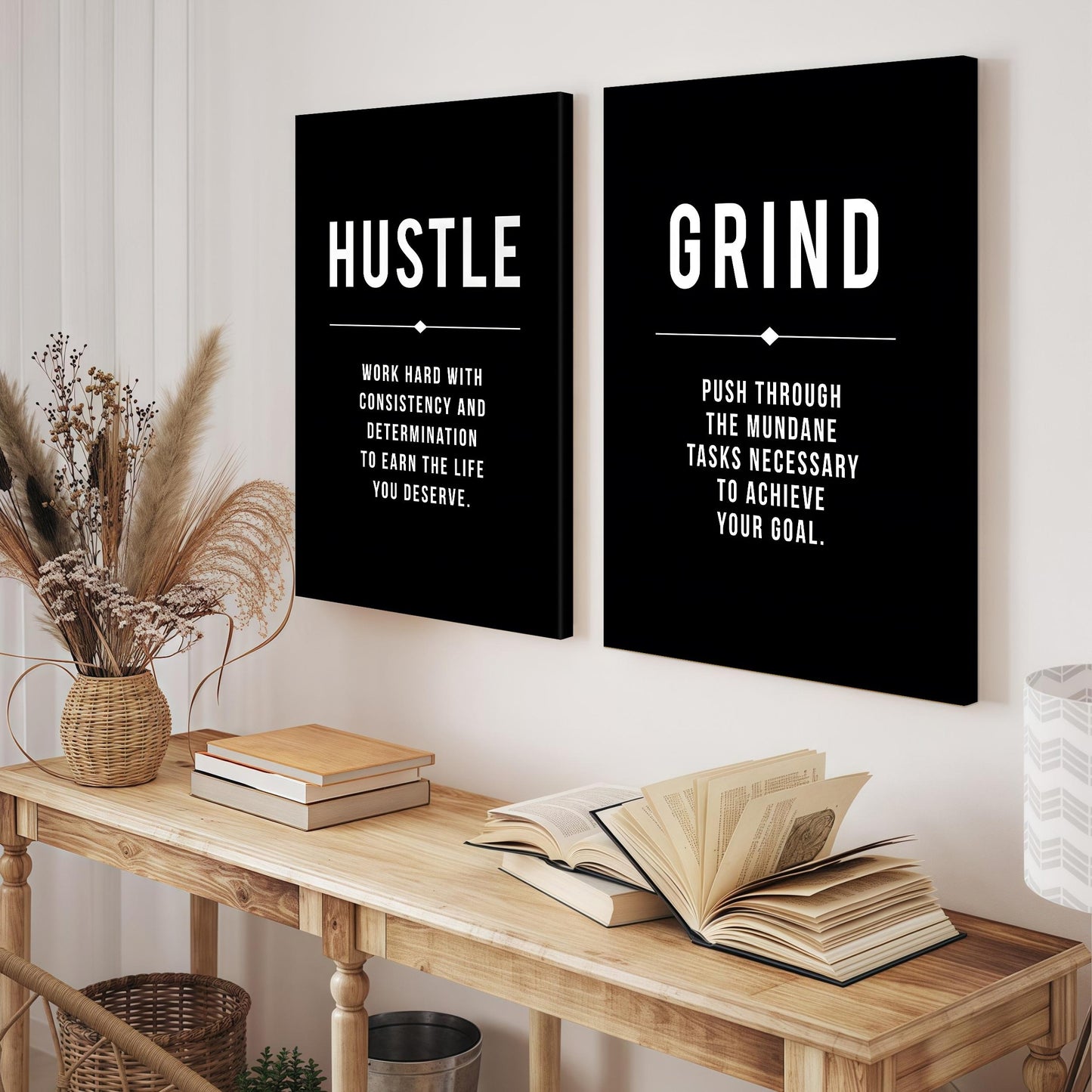 Inspirational Letter Canvas Art Set