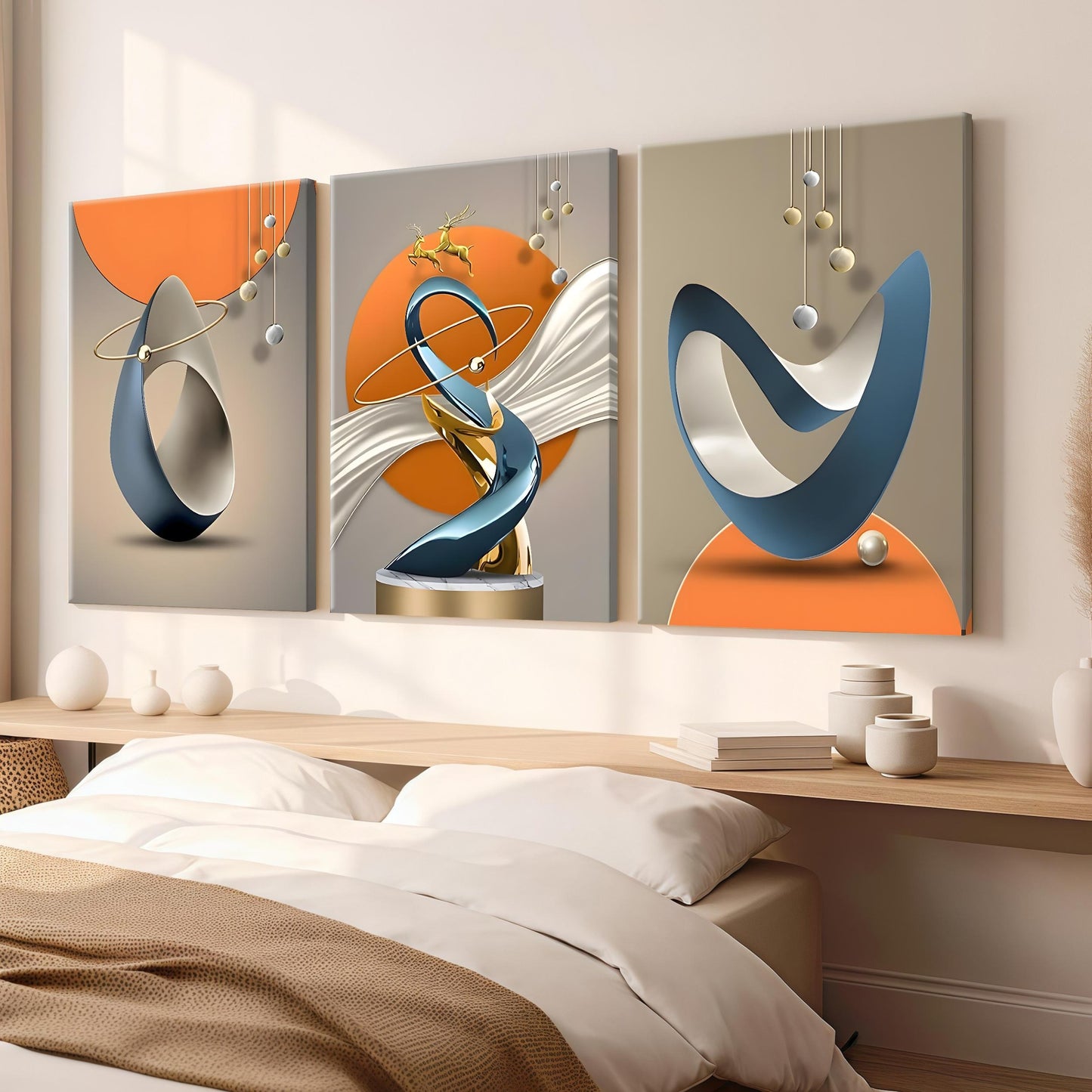 Minimalist Abstract Art Set of 3