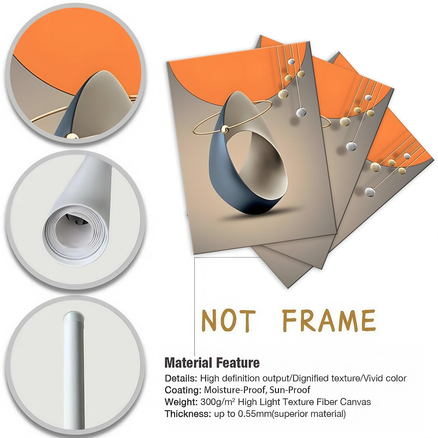 Minimalist Abstract Art Set of 3