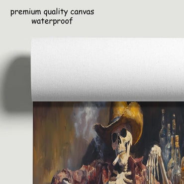 Skeleton Cowboy Western Wall Art