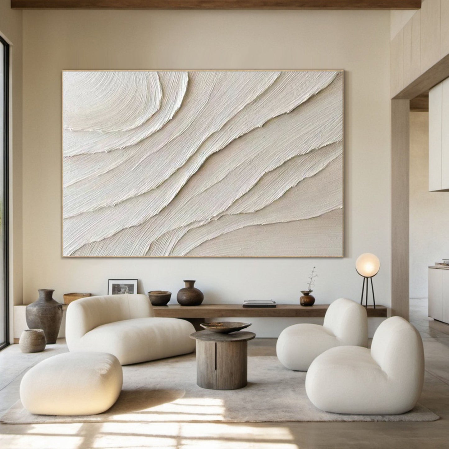3D Heavy Texture Minimalist Oil Painting CZ0069 - Viral Wall Art