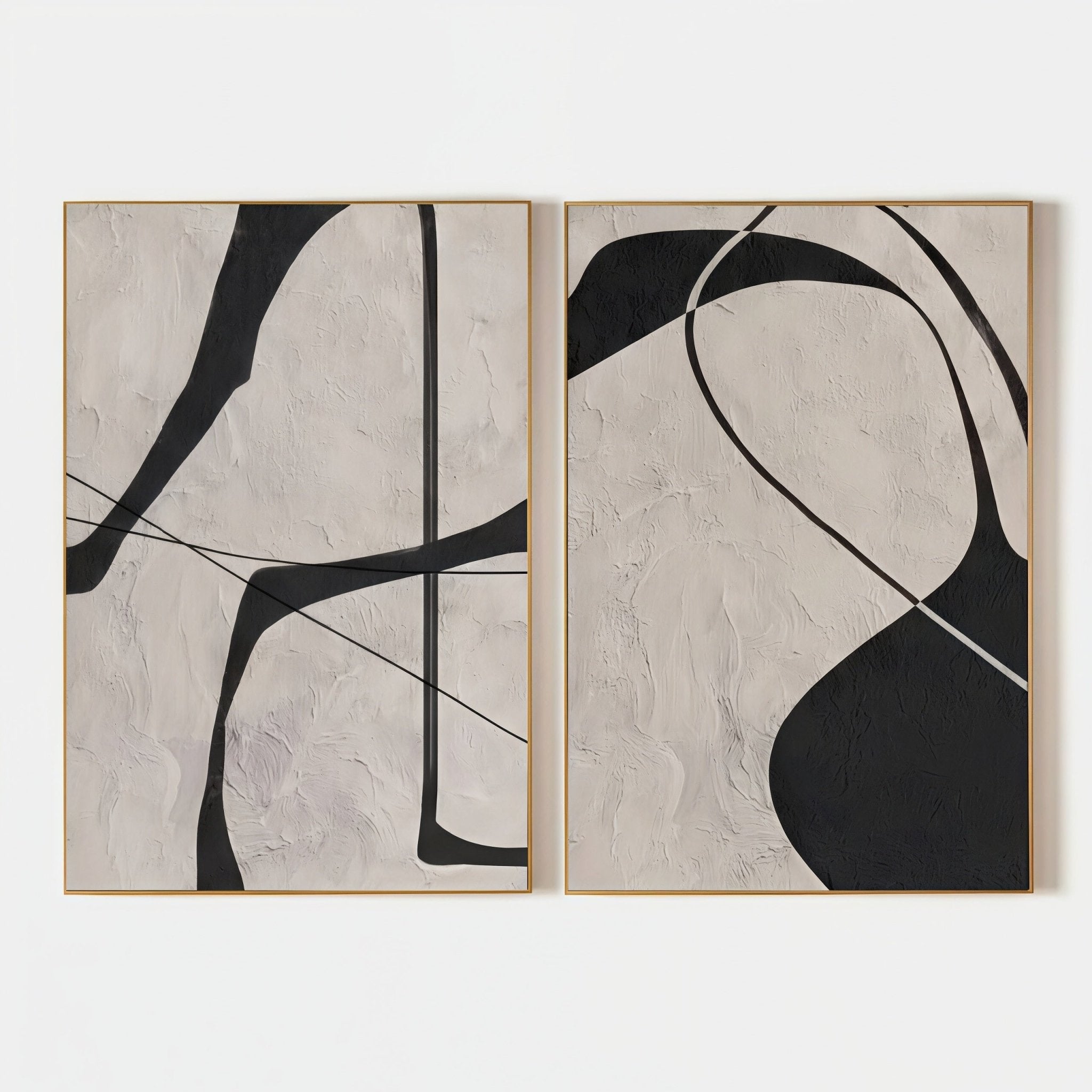 Japandi Minimalist Wall Art Set of 2 JC0077 - Viral Wall Art