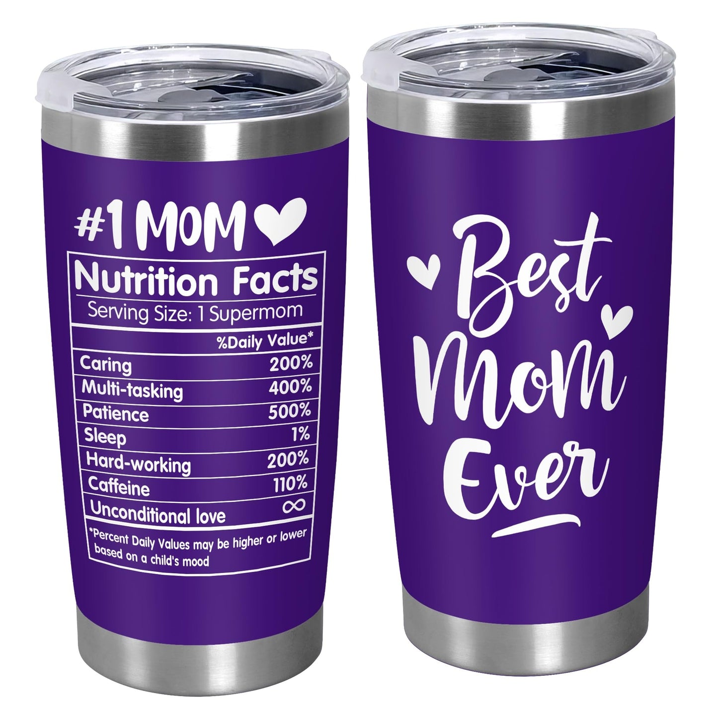 Mom Purple Nutrition Tumbler