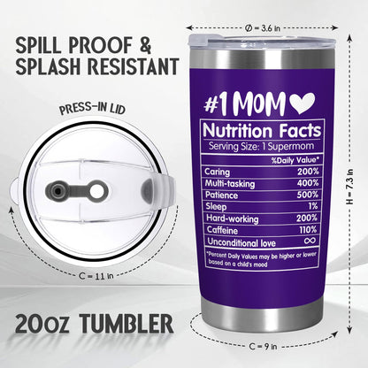 Mom Purple Nutrition Tumbler