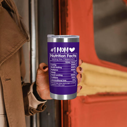 Mom Purple Nutrition Tumbler