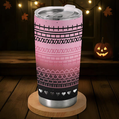 Spooky Halloween Hidden Message Various 20oz Insulated Stainless Steel Tumbler