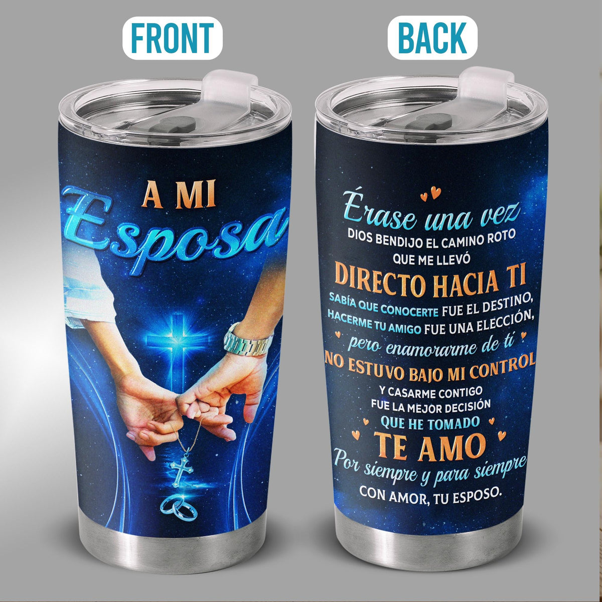Mexican Heritage Para Mi Esposa 20oz Insulated Stainless Steel Tumbler