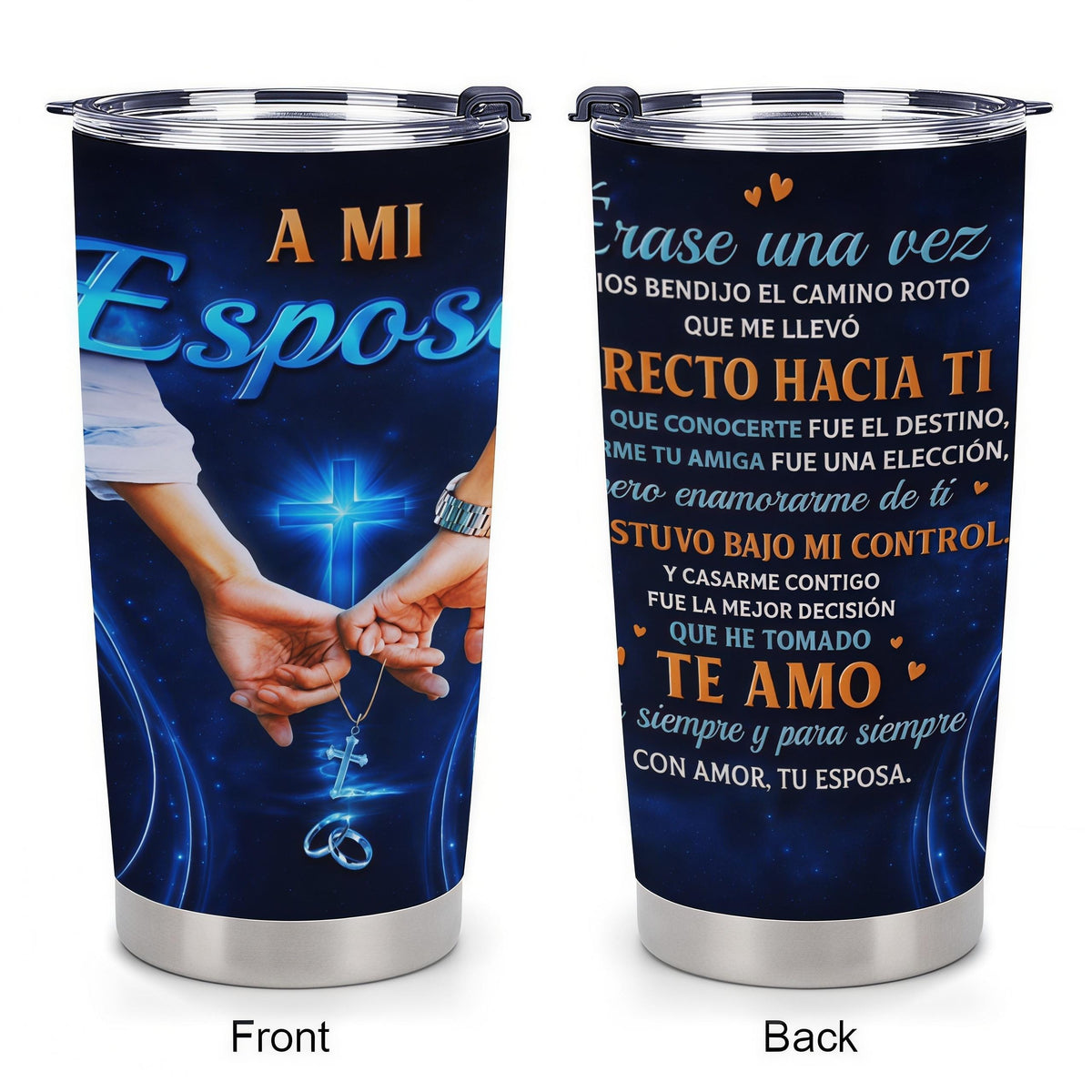 Mexican Heritage Para Mi Esposa 20oz Insulated Stainless Steel Tumbler