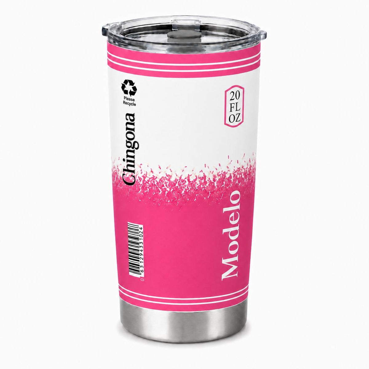 Mexican Heritage Chingona Modelo Inspired 20oz Insulated Stainless Steel Tumbler