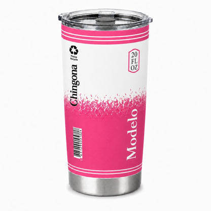 Mexican Heritage Chingona Modelo Inspired 20oz Insulated Stainless Steel Tumbler