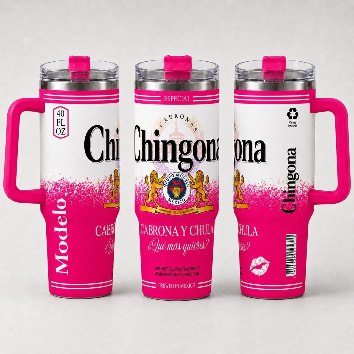 Mexican Heritage Cabrona Y Chula Insulated Stainless Steel Tumbler - 20oz/30oz/40oz