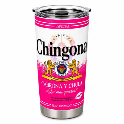 Mexican Heritage Cabrona Y Chula Insulated Stainless Steel Tumbler - 20oz/30oz/40oz