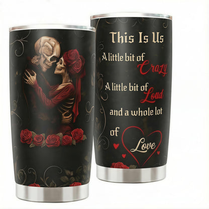 This Is Us Skeleton Couple 20oz Insulated Stainless Steel Tumbler