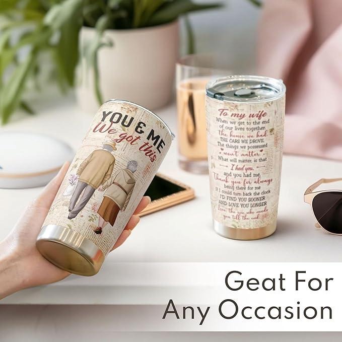 To My Wife I'D Find You Sooner 20oz Insulated Stainless Steel Tumbler