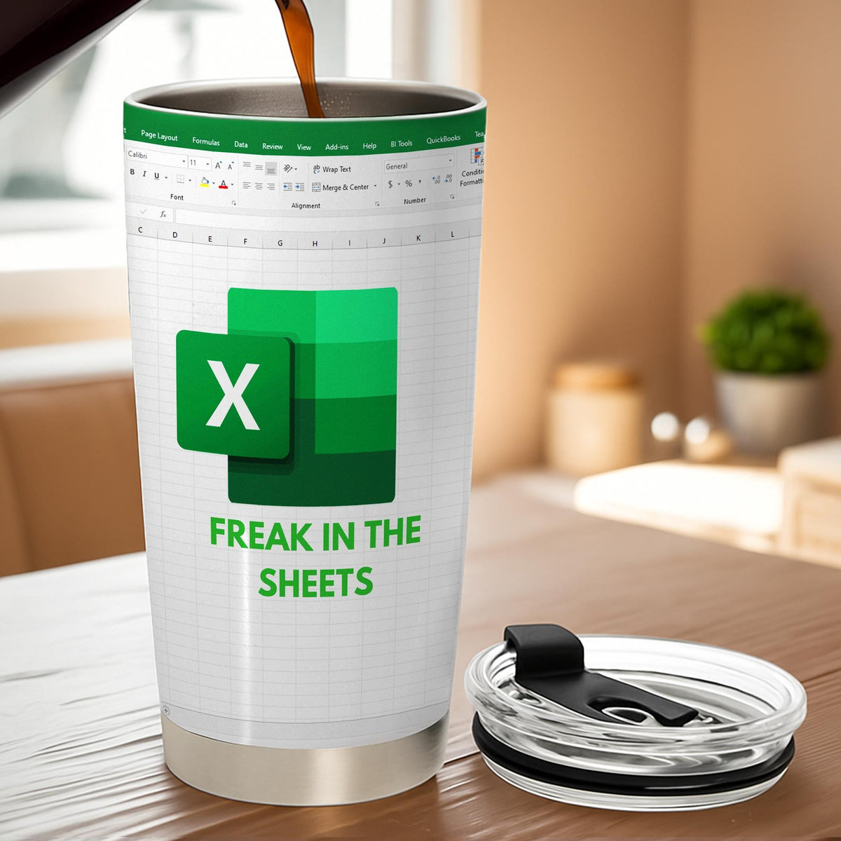 Freak In The Sheets 20oz Insulated Stainless Steel Tumbler