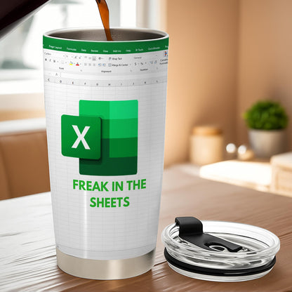 Freak In The Sheets 20oz Insulated Stainless Steel Tumbler