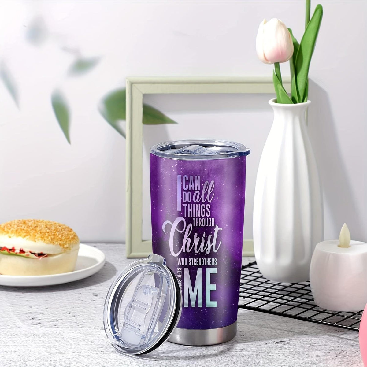 I Can Do All Things Through Christ 20oz Insulated Stainless Steel Tumbler