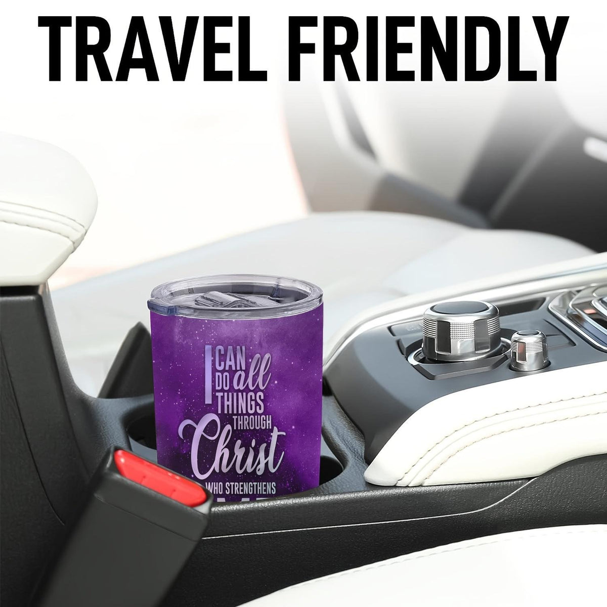 20oz Christian Mom Bible Verse Tumbler – “I Can Do All Things Through Christ” Stainless Steel Insulated Cup