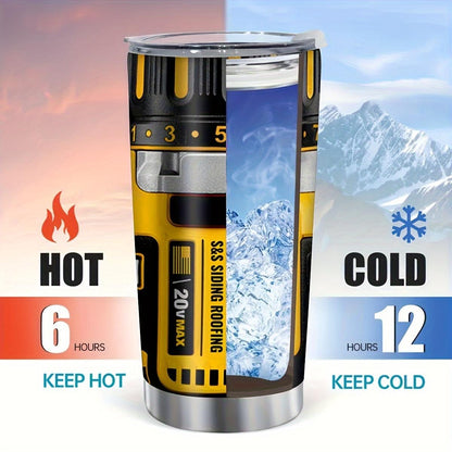 Power Tool Battery 20oz Insulated Stainless Steel Tumbler