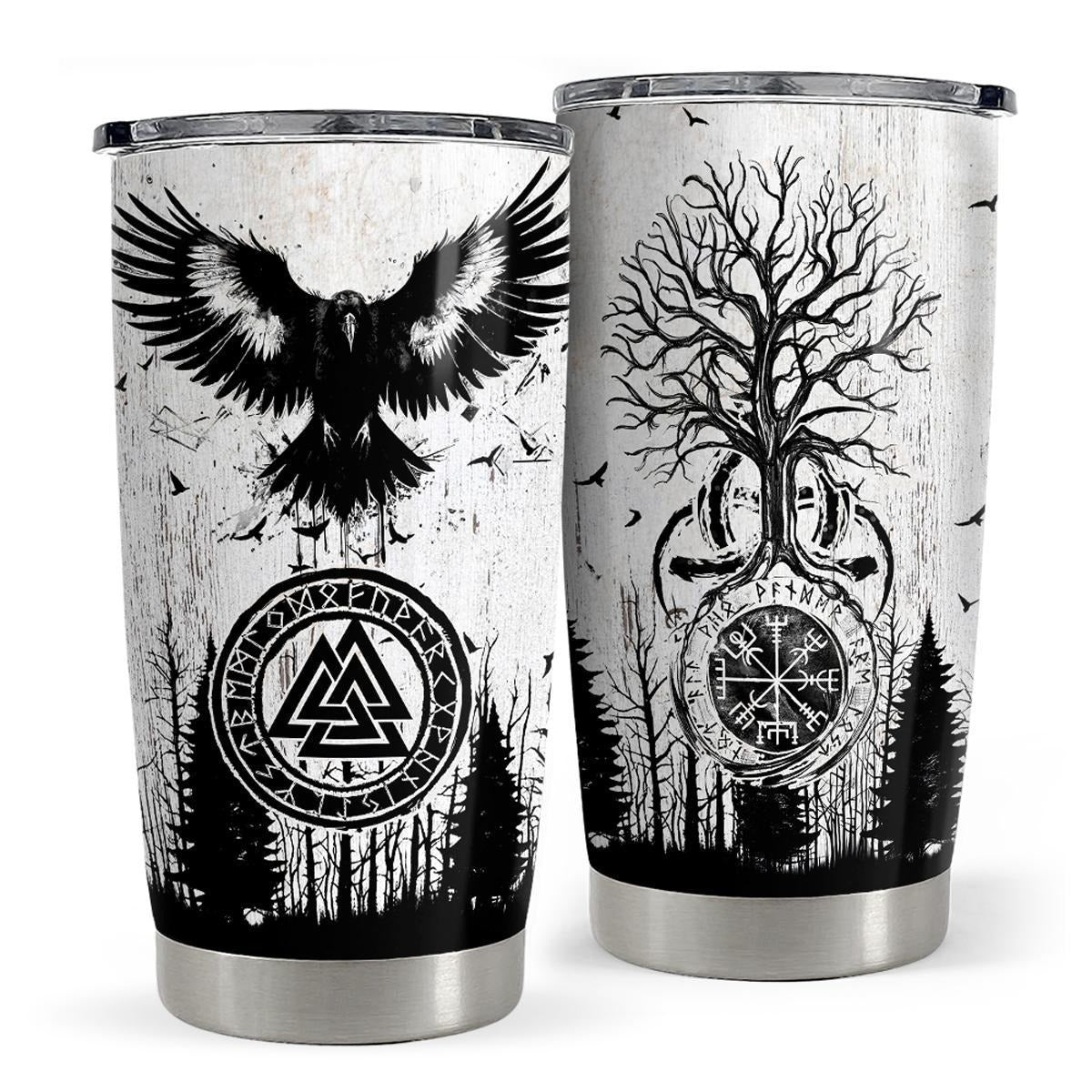 20oz Viking Insulated Tumbler – Stainless Steel Travel Cup, Gift for Husband & Dad