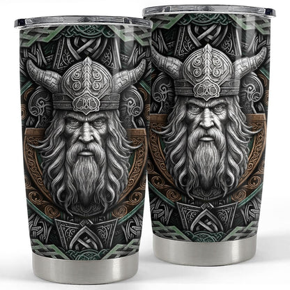 20oz Viking Insulated Tumbler – Stainless Steel Travel Cup, Gift for Husband & Dad