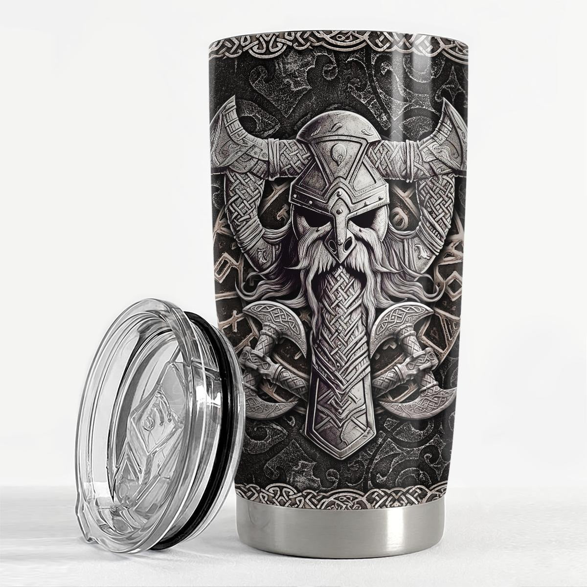 20oz Viking Insulated Tumbler – Stainless Steel Travel Cup, Gift for Husband & Dad