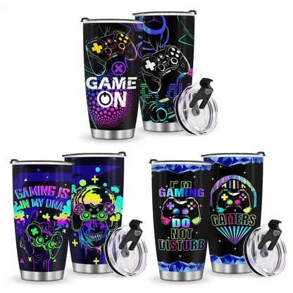 Neon Gamer Gamers Perfect Or 20oz Insulated Stainless Steel Tumbler