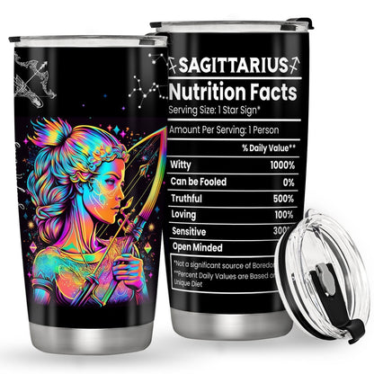 Zodiac Constellation Iced Tea Count 20oz Insulated Stainless Steel Tumbler