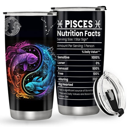 Zodiac Constellation Iced Tea Count 20oz Insulated Stainless Steel Tumbler