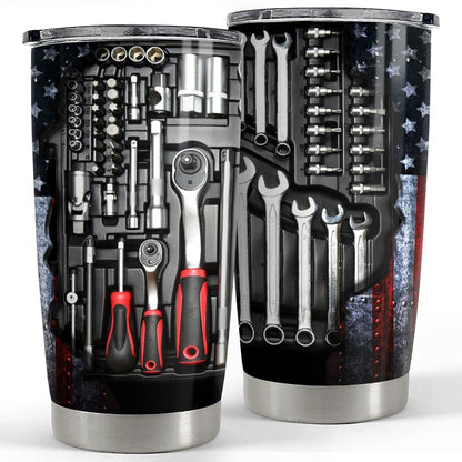 Mechanic Tool Box 20oz Insulated Stainless Steel Tumbler