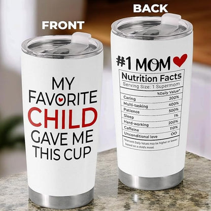 New Mom Affirmations 20oz Insulated Stainless Steel Tumbler