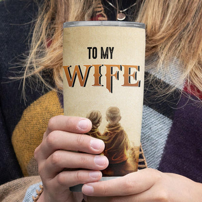 To My Wife Perfect Husband Ideal 20oz Insulated Stainless Steel Tumbler