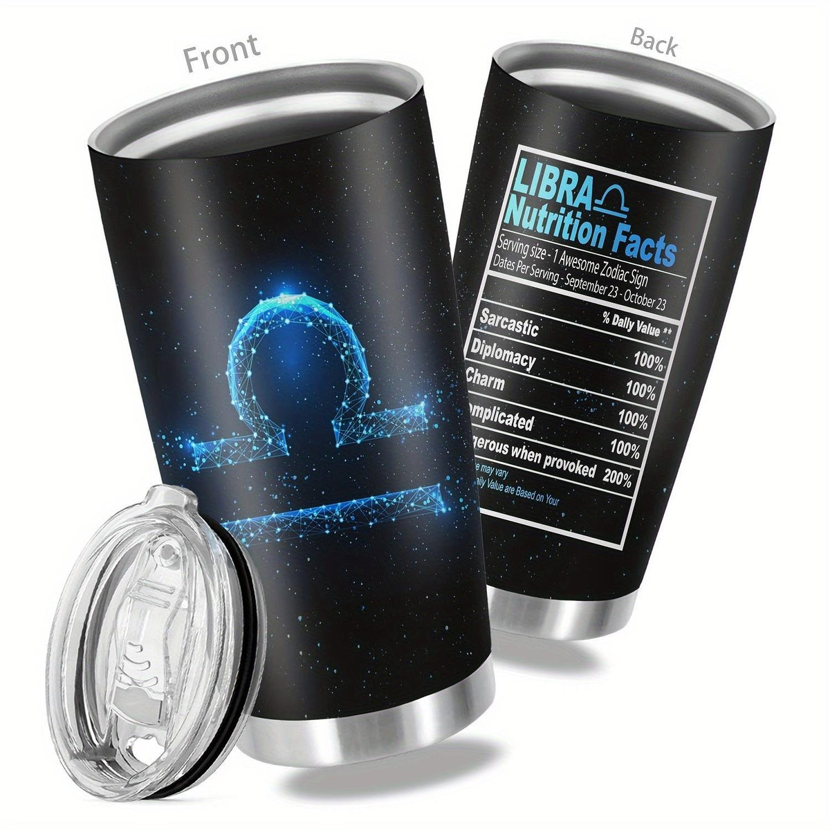 Zodiac Constellation Pc 20oz Insulated Stainless Steel Tumbler