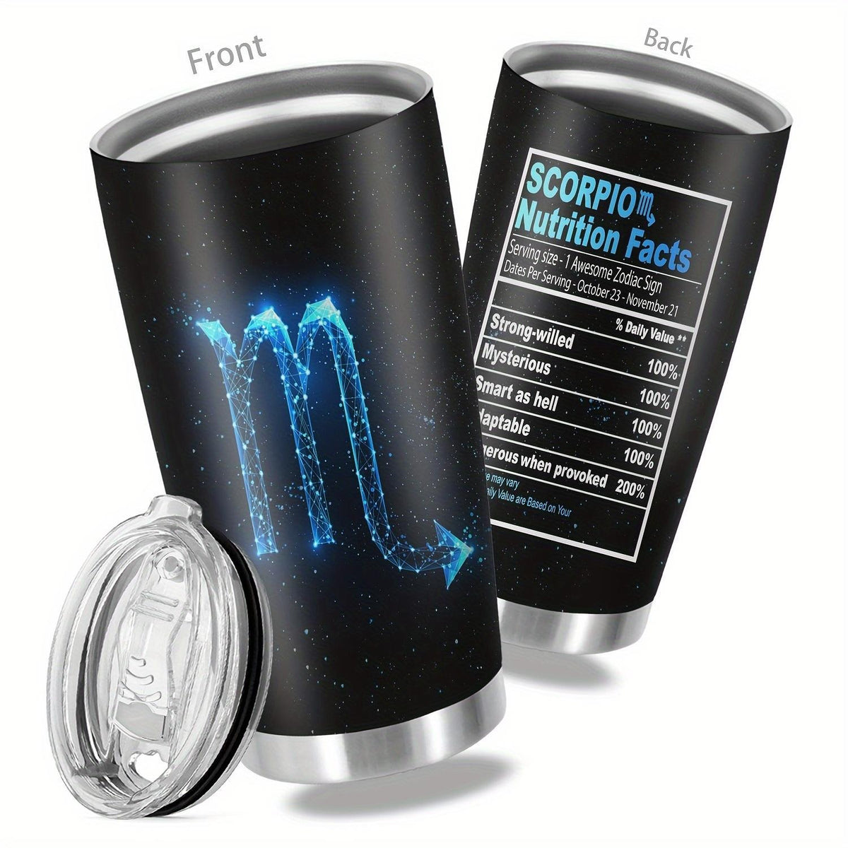 Zodiac Constellation Pc 20oz Insulated Stainless Steel Tumbler