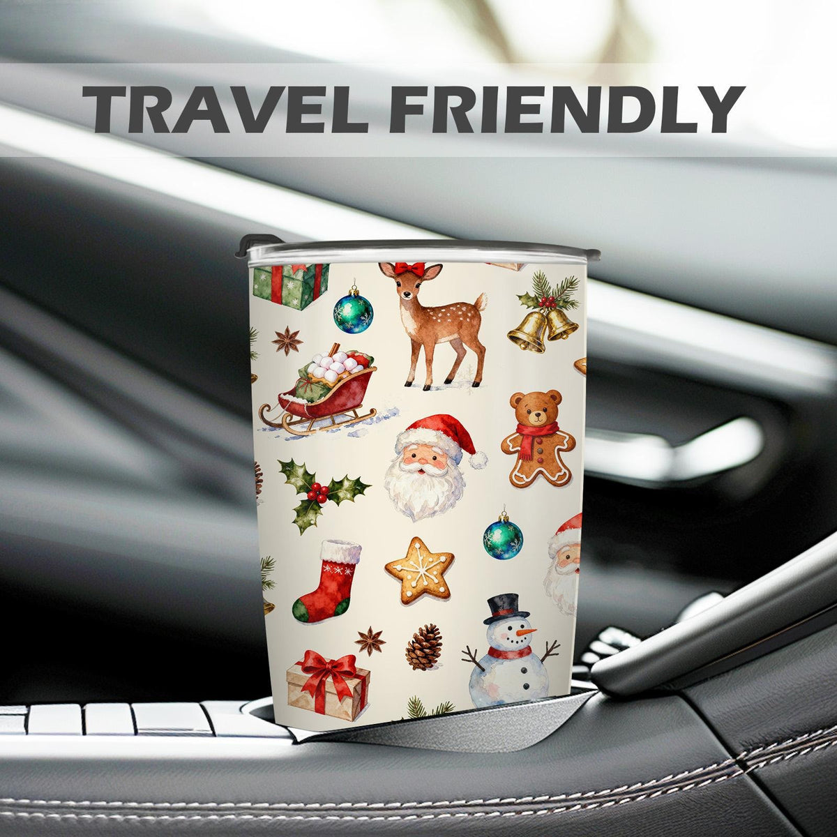 Christmas Reindeer 20oz Insulated Stainless Steel Tumbler