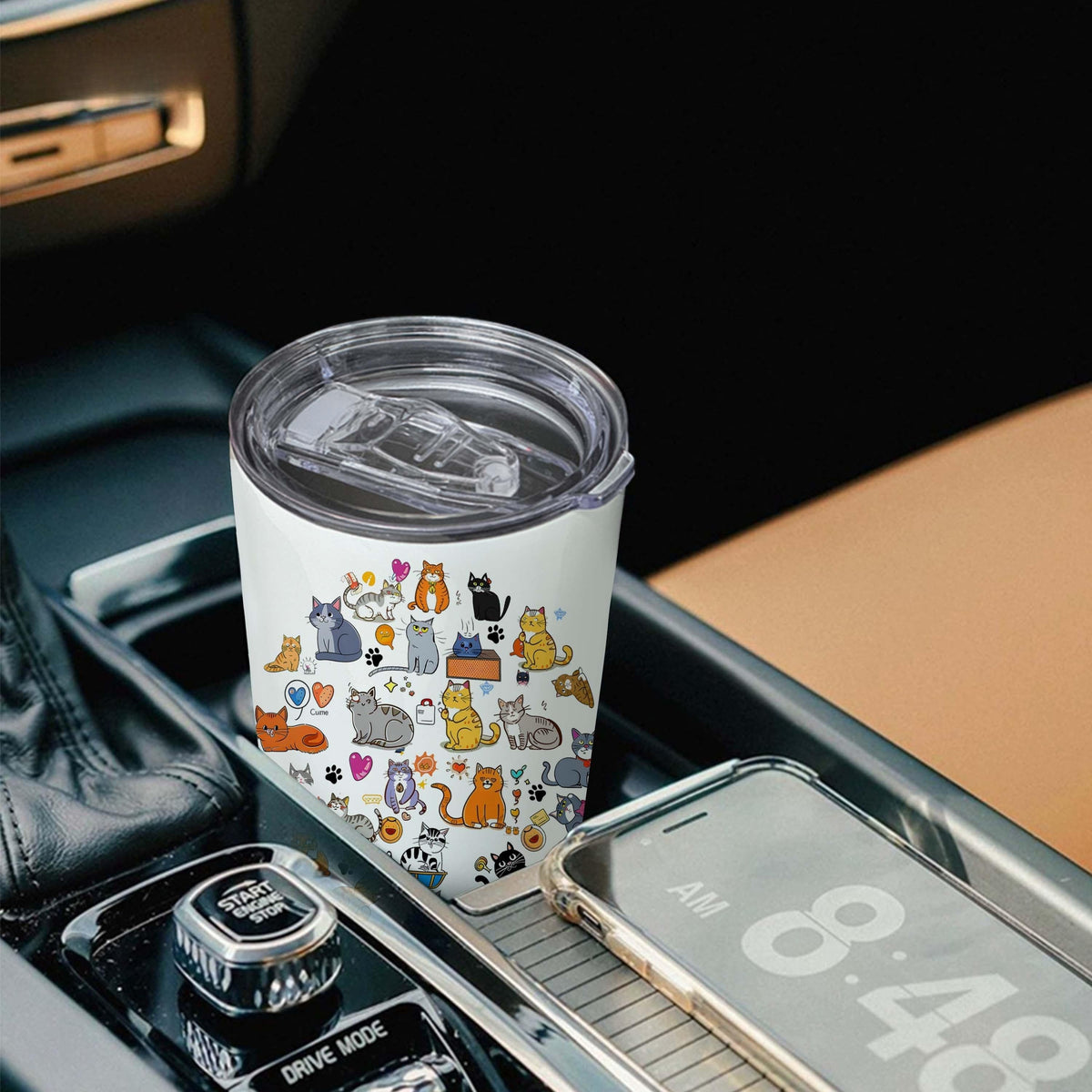 Cat Lover Animal 20oz Insulated Stainless Steel Tumbler