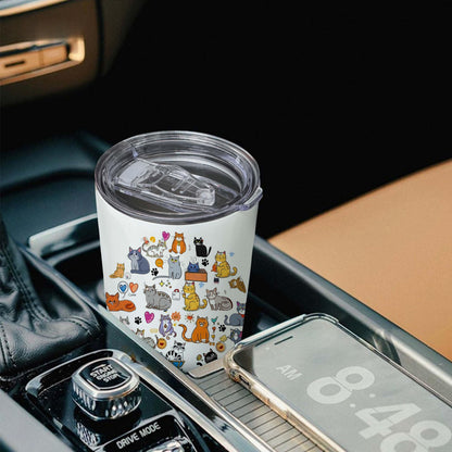 Cat Lover Animal 20oz Insulated Stainless Steel Tumbler