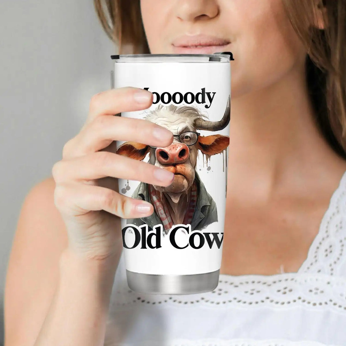 Moooody 20oz Insulated Stainless Steel Tumbler - Gift for Coworker