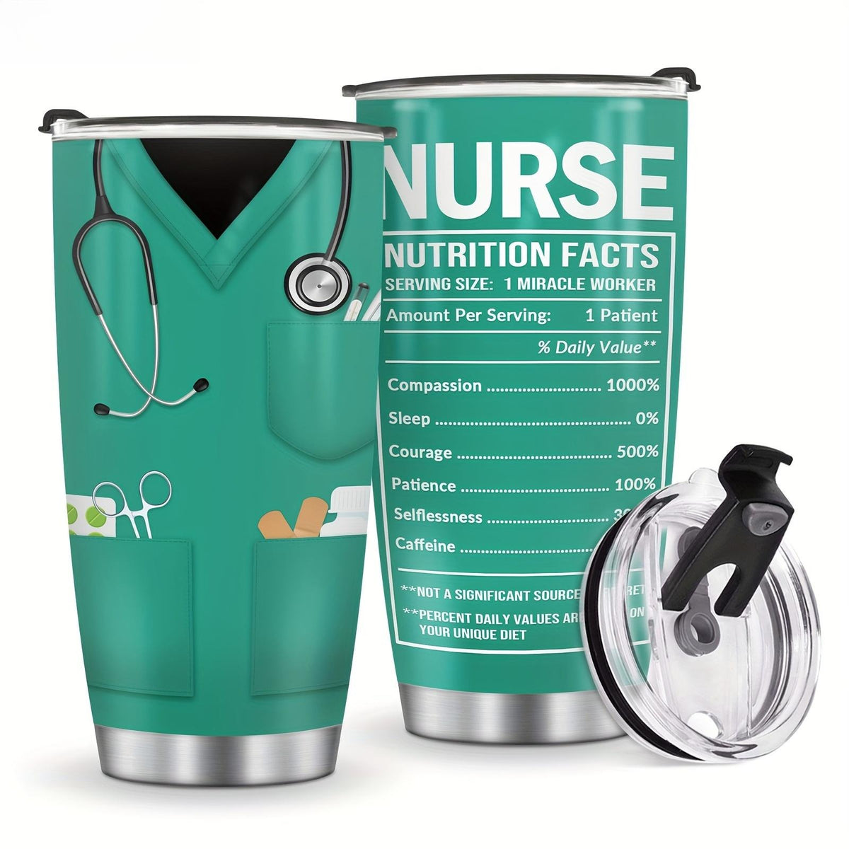 NURSE 20oz Insulated Stainless Steel Tumbler - Gift for Coworker