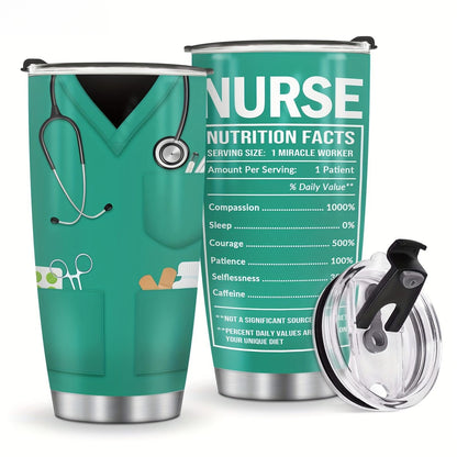 NURSE 20oz Insulated Stainless Steel Tumbler - Gift for Coworker