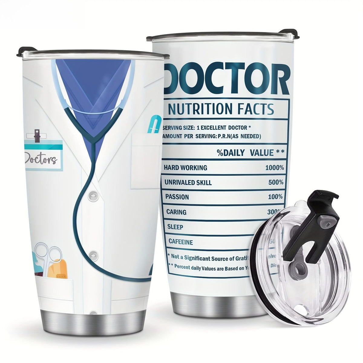 NURSE 20oz Insulated Stainless Steel Tumbler - Gift for Coworker