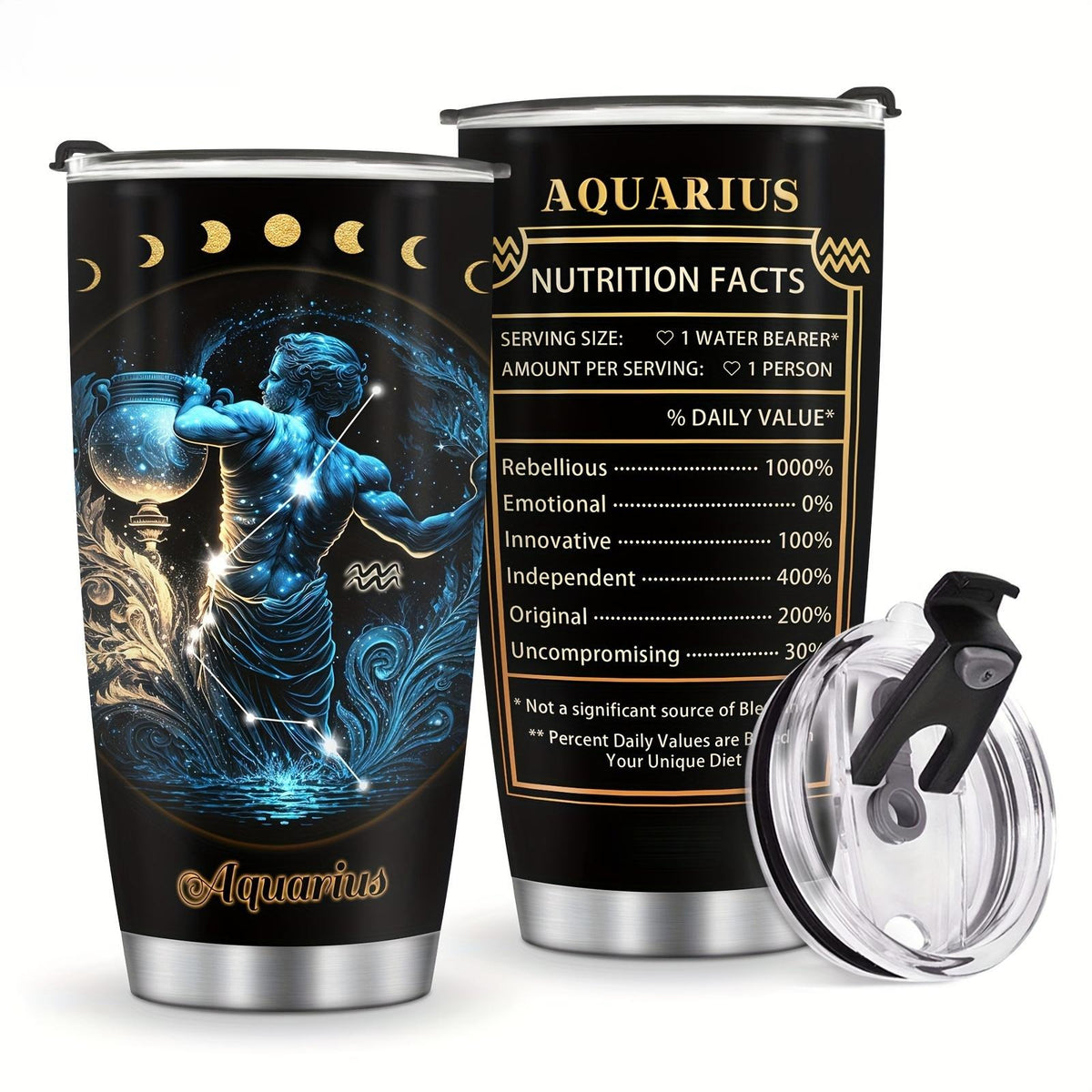 Zodiac Constellation Pc Goth Witchy 20oz Insulated Stainless Steel Tumbler