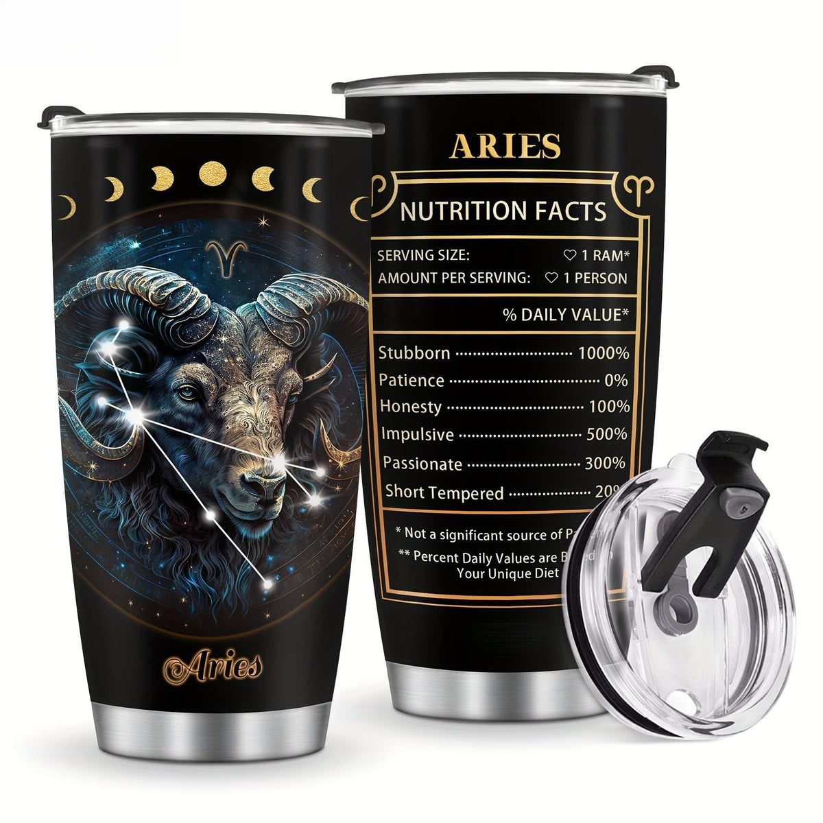 Zodiac Constellation Pc Goth Witchy 20oz Insulated Stainless Steel Tumbler