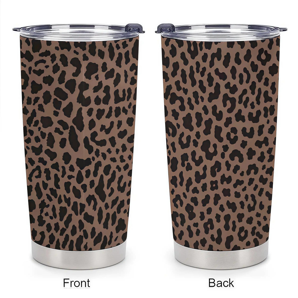 Leopard Print 20oz Insulated Stainless Steel Tumbler - Gift for Women