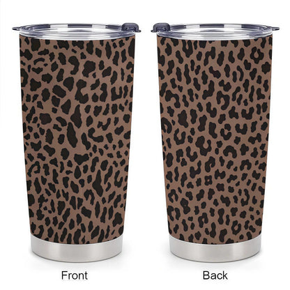Leopard Print 20oz Insulated Stainless Steel Tumbler - Gift for Women