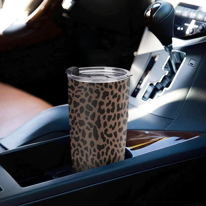 Leopard Print 20oz Insulated Stainless Steel Tumbler - Gift for Women