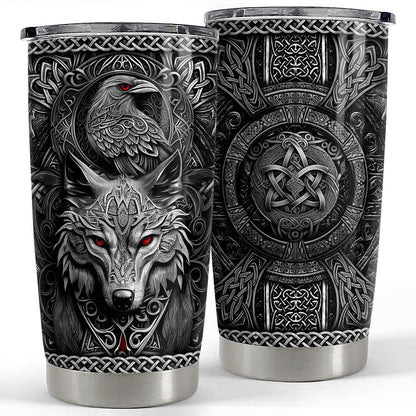Viking Wolf Tea Iced Tea 20oz Insulated Stainless Steel Tumbler