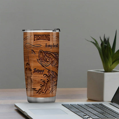 Fishing Is My Rest 20oz Insulated Stainless Steel Tumbler