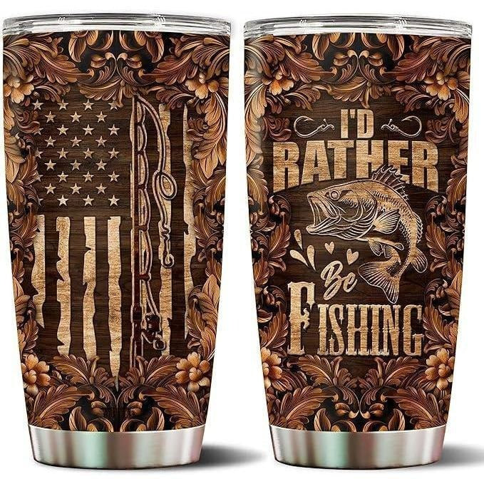 Fishing Is My Rest 20oz Insulated Stainless Steel Tumbler