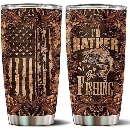 Fishing Is My Rest 20oz Insulated Stainless Steel Tumbler